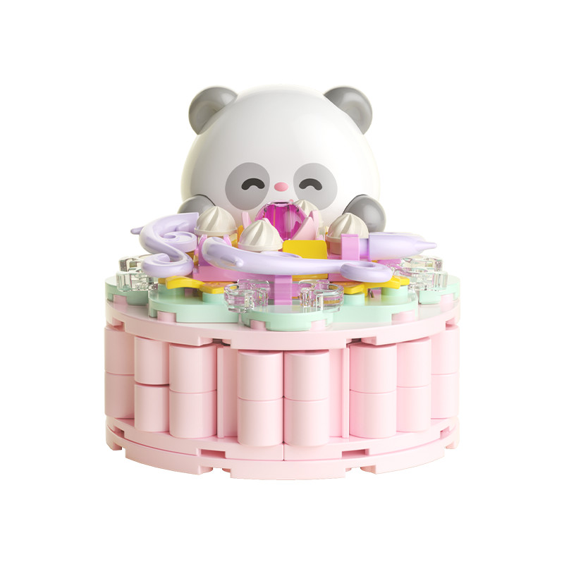 MK015 熊貓粉桃桃月餅